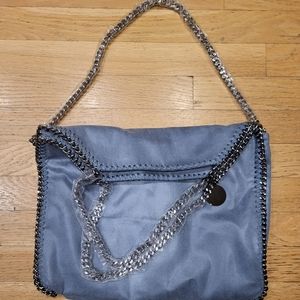 NWT Suede Chain Foldover Bag- Stella Mccartney style